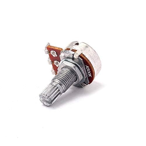 Alnicov Mini Guitar Potentiometers Pots A500K Long Split Shaft Tone Volume Audio Control for Electric Guitar Bass - Image 4