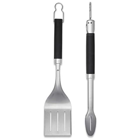 Weber BBQ Tool Set with Tongs & Spatula Cover