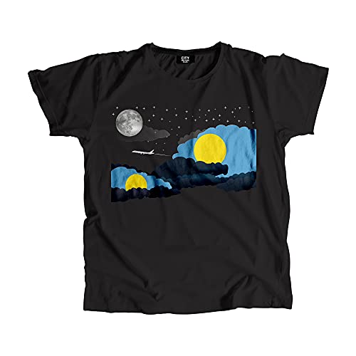 T-shirt Palau Night Clouds pour homme et femme en coton