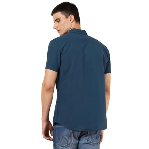 Image of Wrangler Men's Blue Regular Fit Shirt