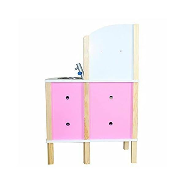 Kinderküche aus Holz Kinderküche Holz Spielküche Kinderspielküche Spielzeugküche Holzküche Küche Rosa – Bild 7