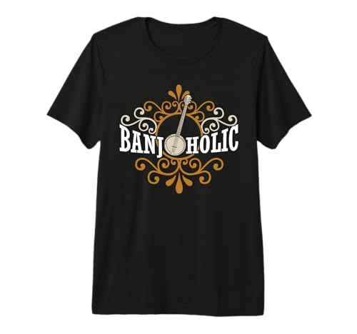 Vintage Banjo Gift Banjo Shirt Men Country Music Bluegrass Premium T-Shirt