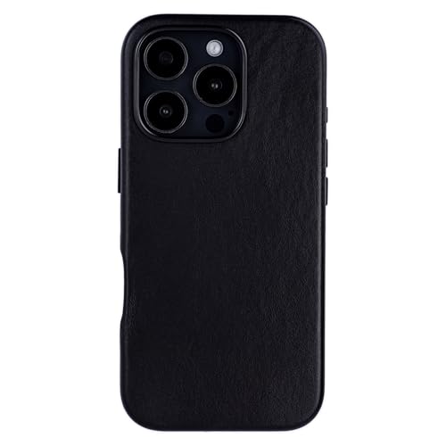 Étui en Cuir Véritable V2 pour iPhone 16 Pro MagSafe Dockem Luxe Noir - 5