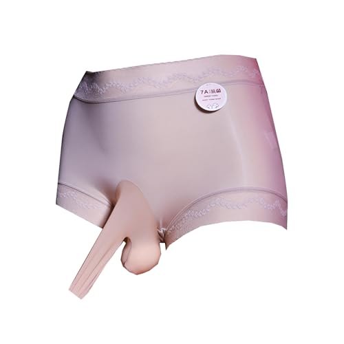 Men's Sexy Ice Silk Panties Low Rise Hip Briefs See Through Sheer Boxer Briefs Underwear with Sheath