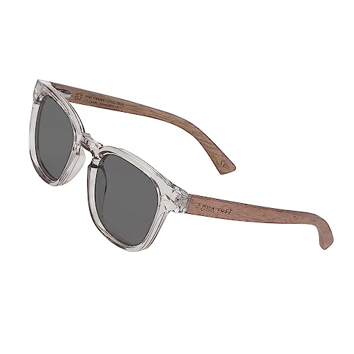 Image of HD Polarized Wood Sunglasses for Men and Women UV400 Protection Sports Classic Retro