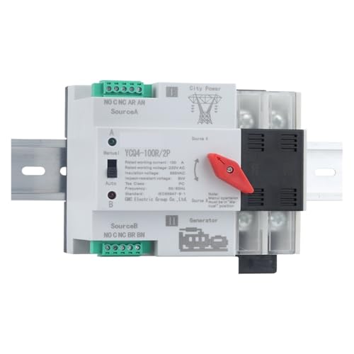 Commutateur de transfert automatique double puissance YCQ4-100R 4P 100A AC230V pour tableau
