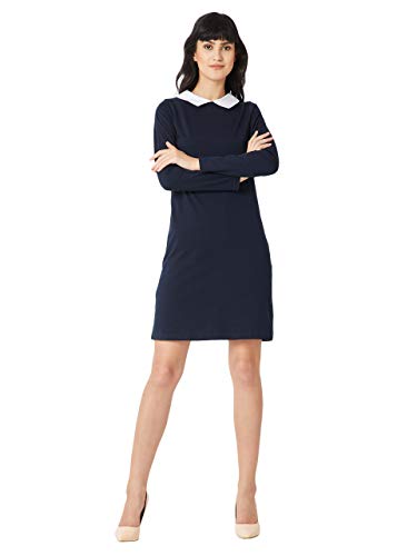Image of Miss Chase Women's Cotton Collared Shift Dress