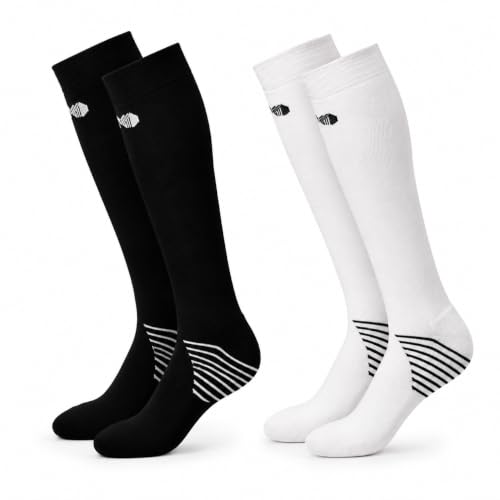 Image of Mint & Oak Bamboo Compression Socks For Men & Women, Sports Socks - Odour Free & Superior Grip, Running, Hiking, Cycling, Boosts Blood Circulation & Recovery