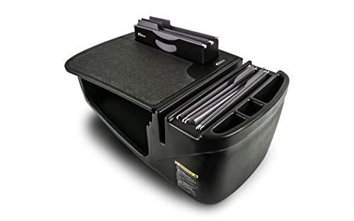 Image of AutoExec AE-FMEF-PI-BT Efficiency FileMaster Car Desk for Your Vehicle Workstation and Mobile Office, Black with 400 watt Power Inverter