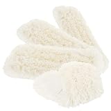 com-four® 4X Premium-Wischtuch für Bodenwischer - Mikrofaser Ersatz-Tuch für Wischmopp - Reinigungstücher für den Boden - waschbar bis 60 Grad (4 Stück - weiß - 41cm)
