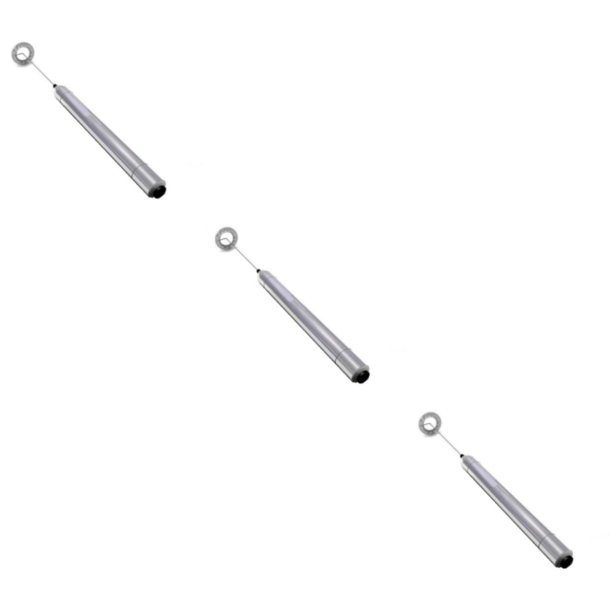 OUNONA 3pièces Mousseur à Lait Électrique Acier Inoxydable Mixeur Portable à Main Pour Cappuccino Chocolat Chaud Et Lattes Fonctionnement à Piles Facile à Utiliser Nettoyer