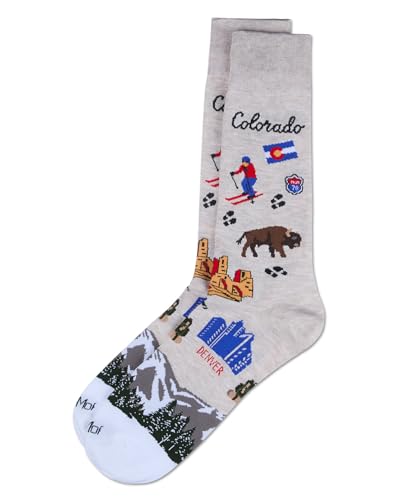 MeMoi Men's Colorado Rayon From Rayon Crew Socks3