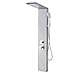 VEVOR Shower Panel Tower System with Rainfall Waterfall Shower Head, LED, 53 in Brushed Stainless Steel Shower Column, 5-Function Faucet, Wall-Mount Rain Massage System, with Handheld and Tub Spout