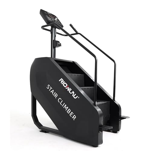 Image of Stair Stepper with LED Screen, Commercial Grade Stair Climber Exercise Machine,15 Speed Levels Stair Climber Stepping Machine for Cardio and Lower Body Workouts,375LBS, 15-164 Steps /Minute