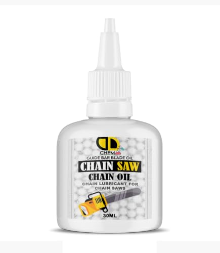 Chainsaw Chain & Bar Oil For All Makes & Models Premium Lubricant Anti Rust Chainsaw Non Toxic Lubricating Bio Mineral (30ml Nozel)