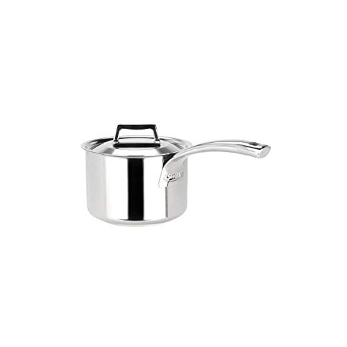 Sitram 711662 Casserole Acier Inoxydable qualité Professionnelle SAINT GERMAIN Ø16 cm / 2 L - Fabriquée en FRANCE - tous feux dont induction - Couvercle et...