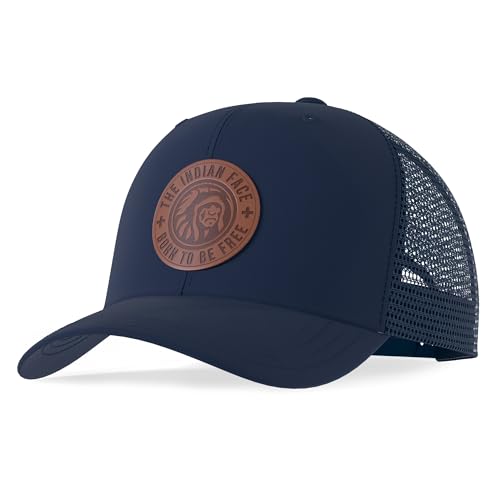 The Indian Face Born to Be Free Casquette de Baseball Unisexe, Bleu, Taille Unique