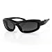 Bobster BRH2001 Road Hog II Prescription Ready Sunglasses,Black Frame/4 Lenses (Dual Grade Reflective/Smoked/Amber and Clear),one size