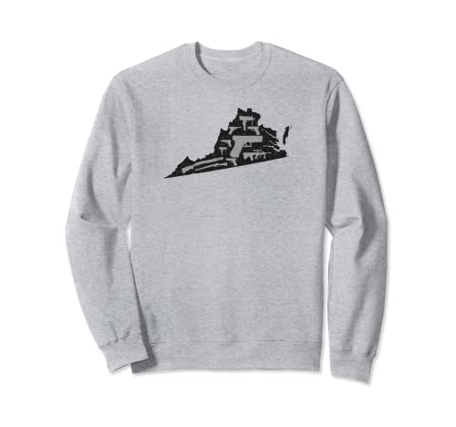 Virginia Map Guns 2nd Amendment Sweatshirt