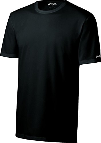 ASICS Men's Ready-Set Short Sleeve Top, Black, Medium