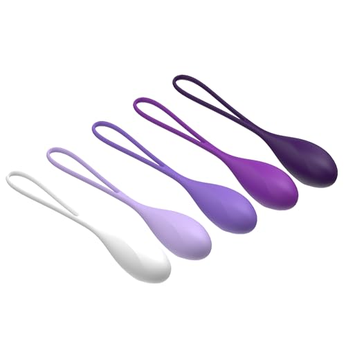 Kegel-Exercise-Set-Ben-Wa-Balls-Vaginal-Weights-for-Intimate-Tightening-Improve-Bladder-Leakage-Pelvic-Floor-Muscle-Training-5-Piece-Set-Suitable-for-Beginners-and-Advanced-Users