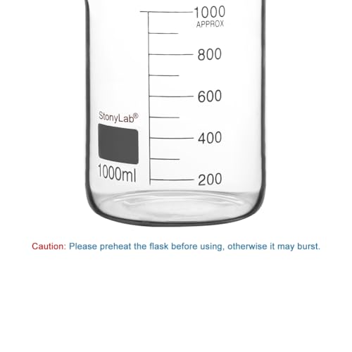 Bécher en verre stonylab de qualité supérieure en forme basse de 1000 ml - 5
