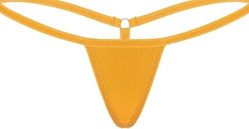 Women Strappy G-String Thong Underwear, Royal Blue, Minimal Coverage (in, Alpha, M, Regular, Plus Size, Yellow)-image-44