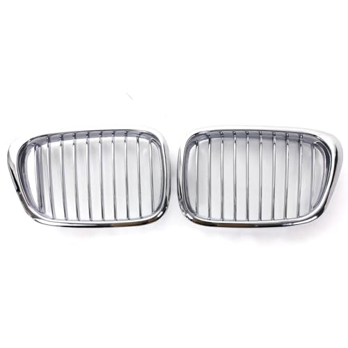 Parrillas delanteras cromadas para BMW Serie 5 E39, par de rejillas de parachoques de repuesto