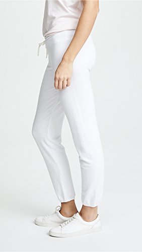 Monrow Women's Supersoft Vintage Sweatpants, Casual Straight Leg Cut, Adjustable Drawstring & Banded Ankles, Dark Heather, Medium #TOP3