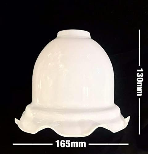 Bell Flared Opal White Clip on Replacement Glass lamp Shade Ceiling Wall Light