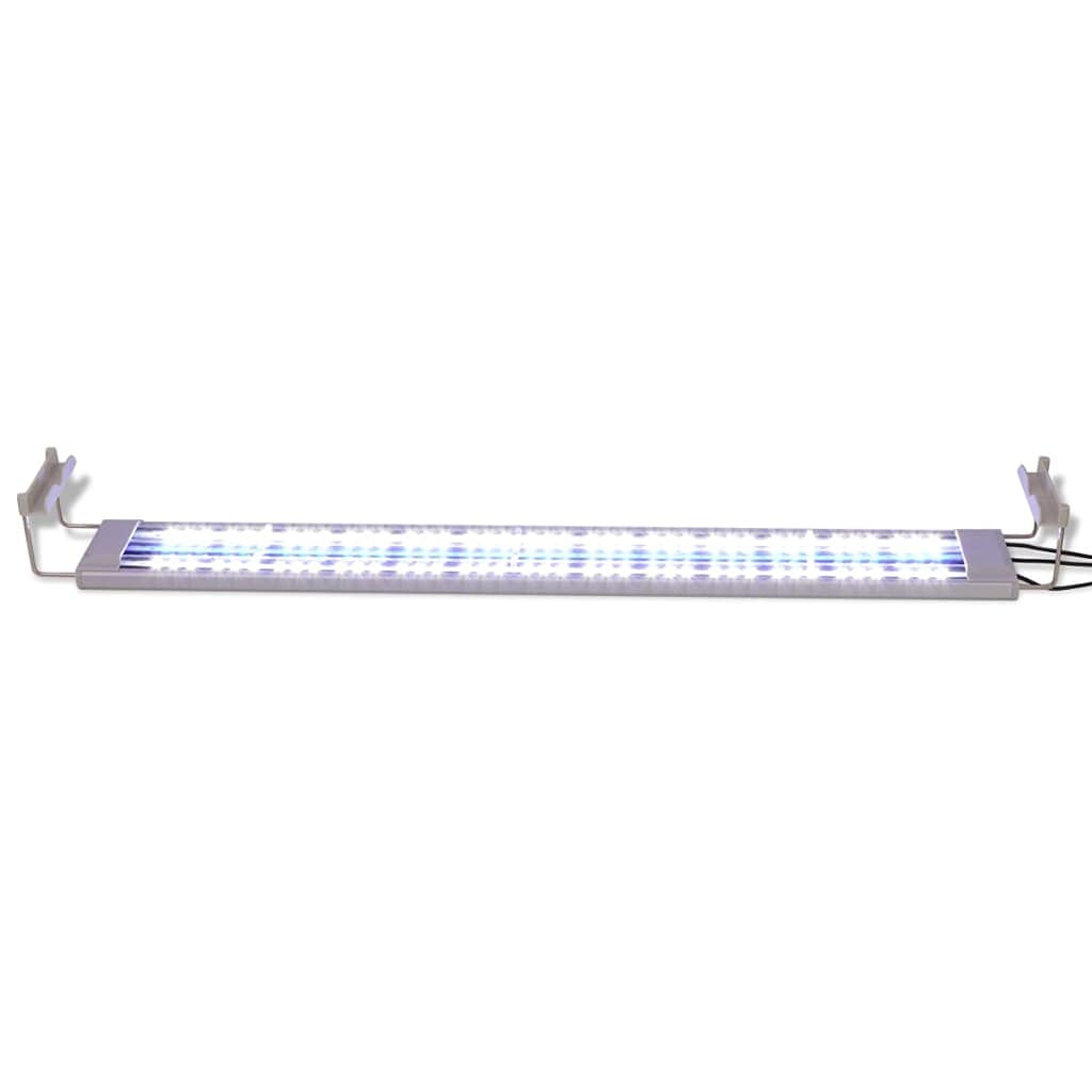 Iluminación LED para acuario, 80 – 90 cm, aluminio IP67, impermeable, regulable, con luz diurna, temporizador de luz de luna, para agua dulce, agua de mar, arrecifes, acuarios, plantas de