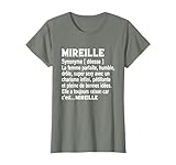 Femme Humour Cadeau Personnalis� Pr�nom Mireille D�finition T-Shirt