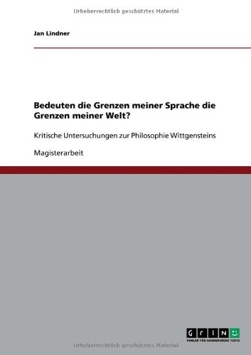 Die Grenzen Meiner Sprache Bedeuten Die Grenzen Meiner Welt Bedeuten die Grenzen meiner Sprache die Grenzen meiner Welt? : Amazon