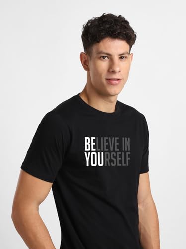 Image of Nobero 100% Cotton Tshirts for Men Combo Pack of 3 | Regular Fit | Printed | Round Neck Half Sleeve