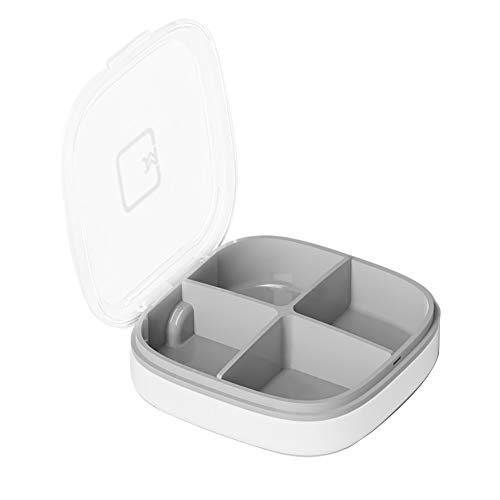 YKL-Organizador de pastillero de capa transparente, caja de pastillero portátil de bolsillo
