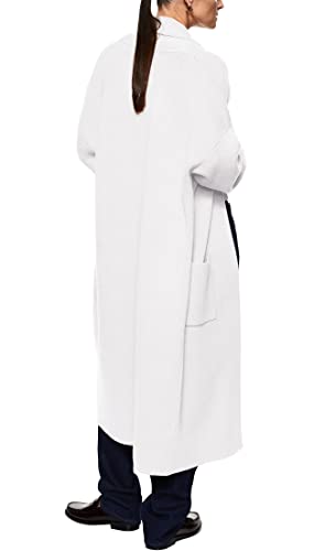 Image of Womens Long Sleeve Maxi Cardigan Open Front Oversized Knitted Sweater Coat Casual Lapel Warm Overcoat with Pockets