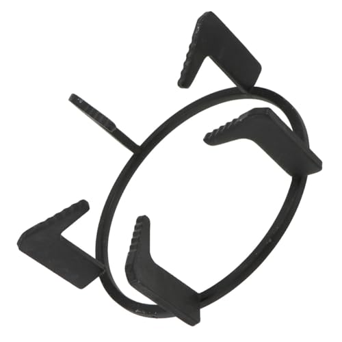 Lurrose Support en Fonte Épaisse Anti-dérapant Pentagonal pour Cuisinière à Gaz Domestique, Anneau de Cuisson Rond pour Wok et Casserole, Accessoire Cuisine Robuste et Stable pour