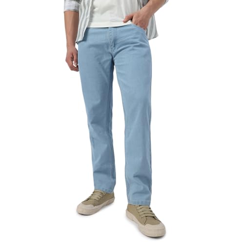 Image of NeoStreak Men's Regular Fit Washed Jeans Stretchable