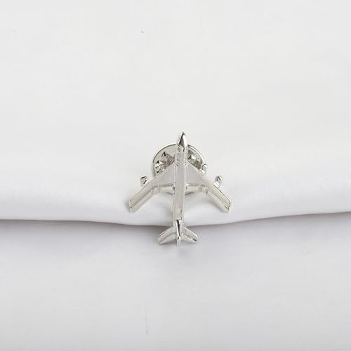Image of SEIRAA Airplane Brooch Pin Aircraft Brooches For Pilot Flight Attendants Aviation Plane Jewelry