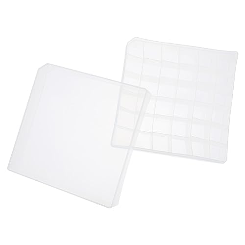 WOONEKY Box Vial Storage Case Sample Vial Case Clear Stand Vials Shelf Small Bottles Sample Bottles Cryogenic Holder Injection Bottle Case Vial Bottle Case Labs Storage Case Plastic