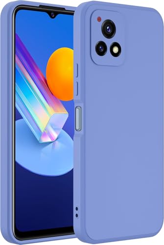 Image of A rtistque Back Cover Case for Vivo Y72 5G with Camera Protection | Shockproof TPU | Stylish Protective Design | Slim Fit | Ultra Matte | Vivo Y72 5G Back Cover - Blue