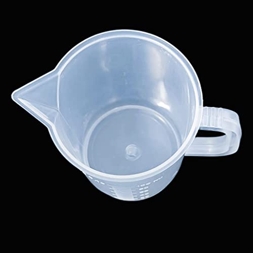Image of Asian Scientific Plastic Measure Jar Cup for Kitchen Cooking Jug Baking & Measuring Solids and Liquids (Transparent, 3000 ml) Pack of 2