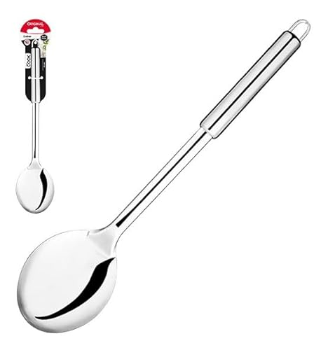 Conjunto Utensílio Cozinha Em Aço Inox 4 Peças Profissional Premium Pegador Escumadeira Concha Colhe