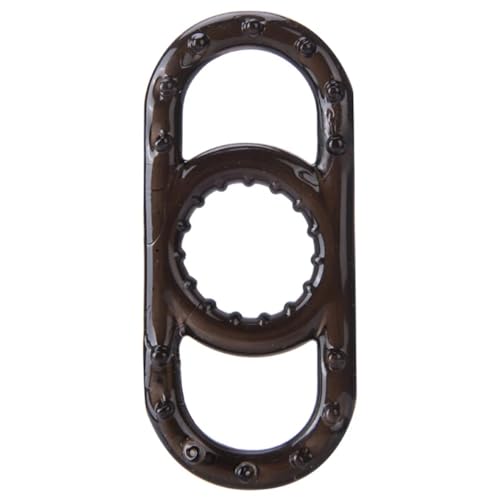 2.1cm silicona anillo de pene potenciador de pene masculino retrasado super suave elástico anillo de pene entrenador de pene juguetes sexuales productos para adultos masculinos (Negro)