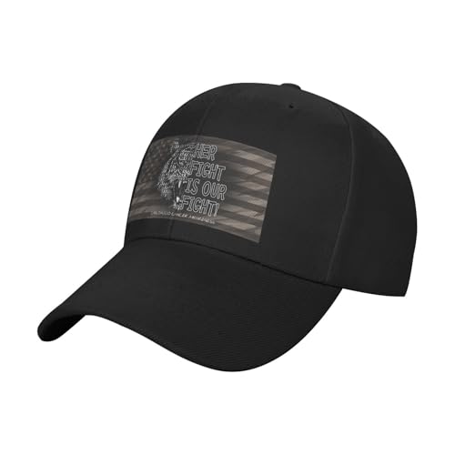 Her Fight is Our Fight Childhood Cancer Awareness Classic Duckbill Caps for Stylish Sun Protection Black2
