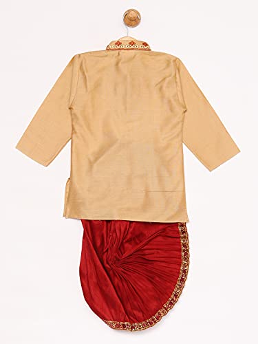 Image of JBN Creation Boys' Cotton Blend Kurta and Dhoti Set