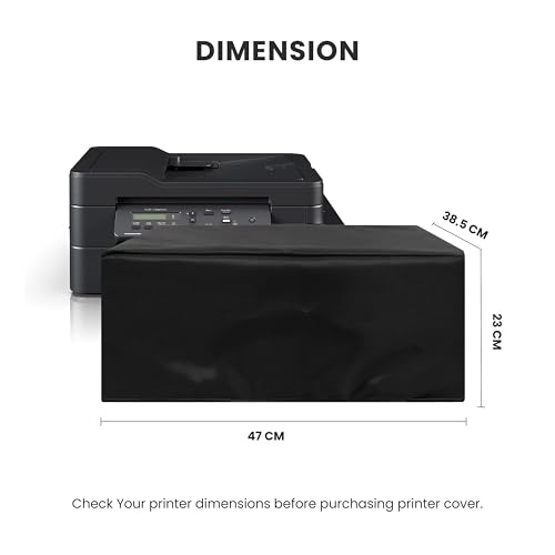Image of ALIFIYA Nylon Dust Proof Washable Printer Cover for Brother Dcp-T820Dw / Mfc-T920Dw / Dcp-T710W All-In One Ink Tank - Black