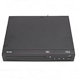 YUEHISY DVD-Player für TV in Allen Regionen, 1080P HDMI-Heimstereo-Player mit Fernbedienung, USB-Anschluss, Breakpoint-Speicher, Anti-Shock, Koaxialausgang, für TV-Projektor (EU-Stecker)