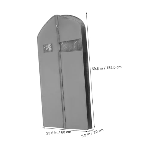 2Pcs Hanging Garment Bags for Clothes Storage Sturdy Dust Covers for Suits and Dance Costumes Non Woven Travel Bags for Home and Travel Use2