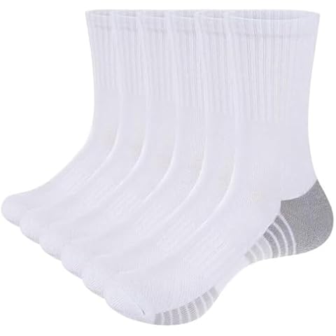 YUEDGE Cushioned Crew Socks for Men Cover